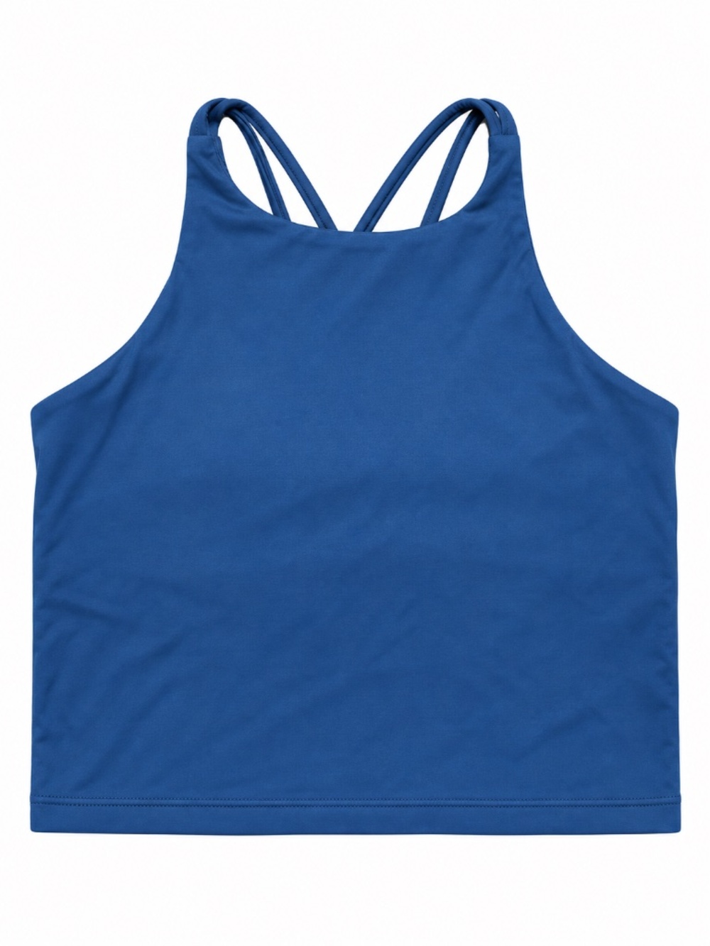 Dark Blue Strappy Back Workout Tank Top Size Small